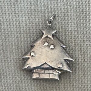 Sterling Silver Christmas Tree Pendant